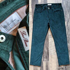 Loro Piana Corduroy Pants Slim-Fit Stretch Cotton Trousers